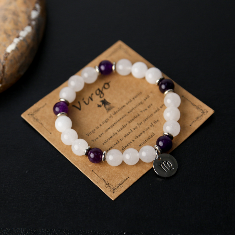 Virgo Purification Bracelet: Focus & Well-being Shield - Healing Zodiac Beads