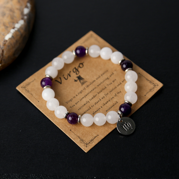 Virgo Purification Bracelet: Focus & Well-being Shield - Healing Zodiac Beads