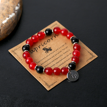 Capricorn Ambition Crystal Bracelet: Success Manifestation & Discipline - Grounded Healing