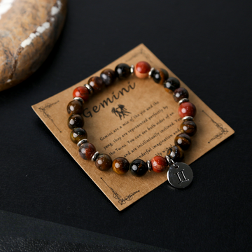 Gemini Crystal Bead Bracelet: Clarity & Communication Flow - Zodiac Healing Wear