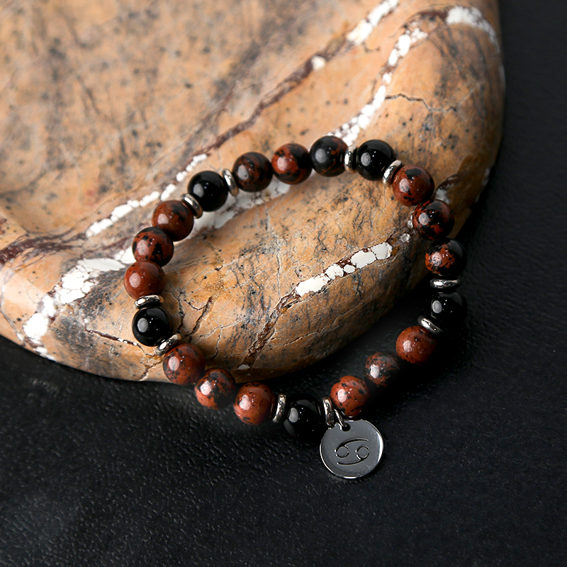 Cancer Emotional Healing Bracelet: Nurturing & Home Harmony - Zodiac Crystal Therapy