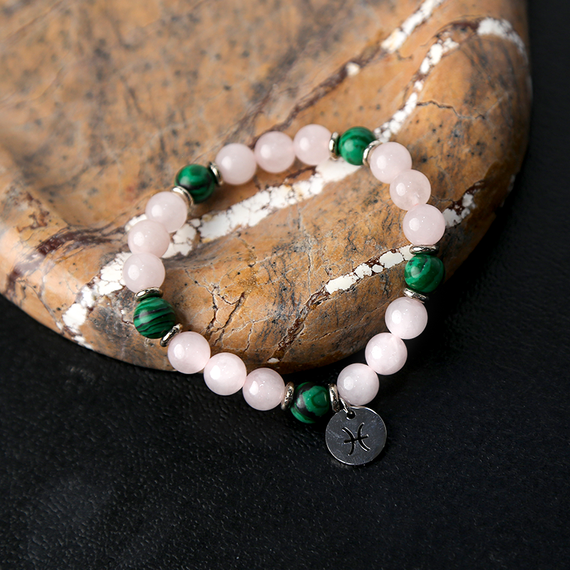 Pisces Intuition Crystal Bracelet: Dreamy Healing & Spiritual Connection - Compassionate Zodiac
